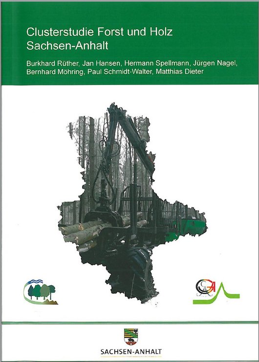 Cover der Clusterstudie Forst und Holz Sachsen-Anhalt