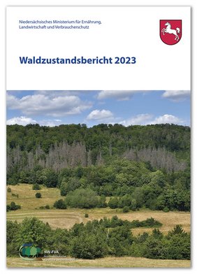 Cover des Waldzustandsberichts 2023 für Niedersachsen