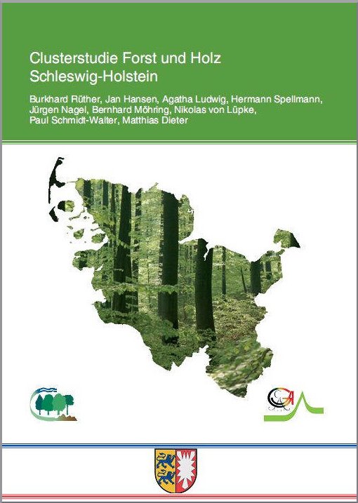 Titelbild der Clusterstudie Forst und Holz Schleswig-Holstein