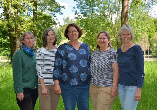Gruppenbild der Mitarbeiterinnen in der Koordinationsstelle