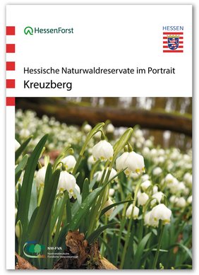 Cover der Publikation "Kreuzberg" mit Märzenbechern