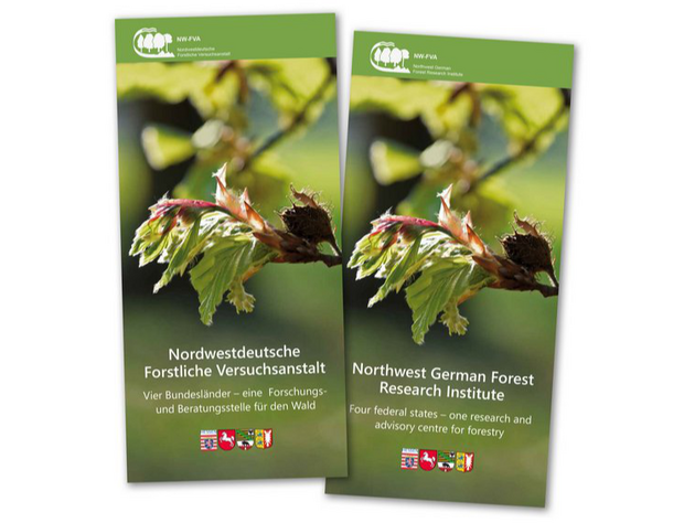 Der deutsche und der englische Flyer der NW-FVA