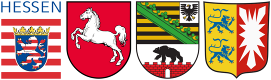 Wappen der Trägerländer der NW-FVA