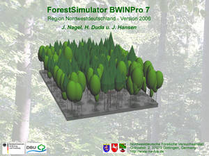 Bildschirmfoto des ForestSimulators BWINPro7
